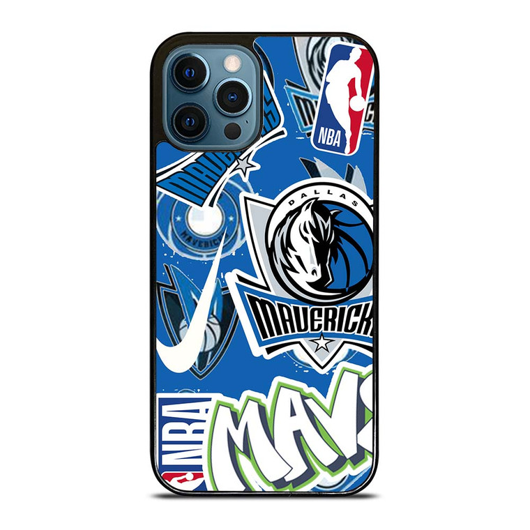 DALLAS MAVERICKS NBA STICKER BOMB iPhone 12 Pro Max Case Cover