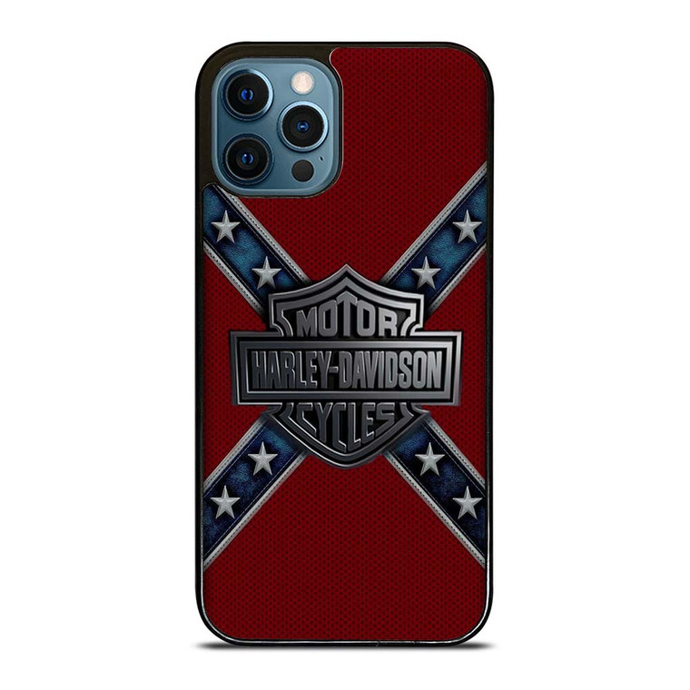HARLEY DAVIDSON FLAG CARBON iPhone 12 Pro Max Case Cover
