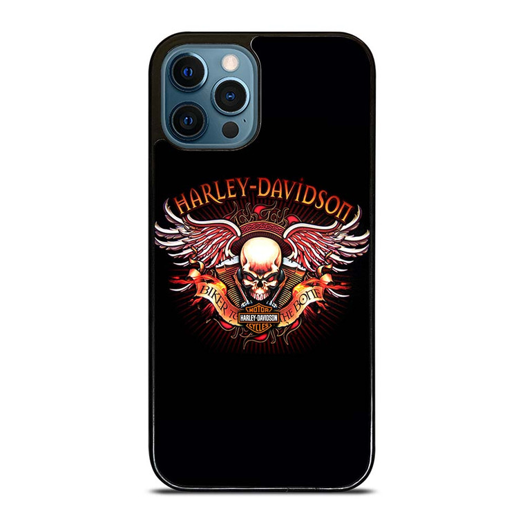 HARLEY DAVIDSON WING SKULL LOGO iPhone 12 Pro Max Case Cover
