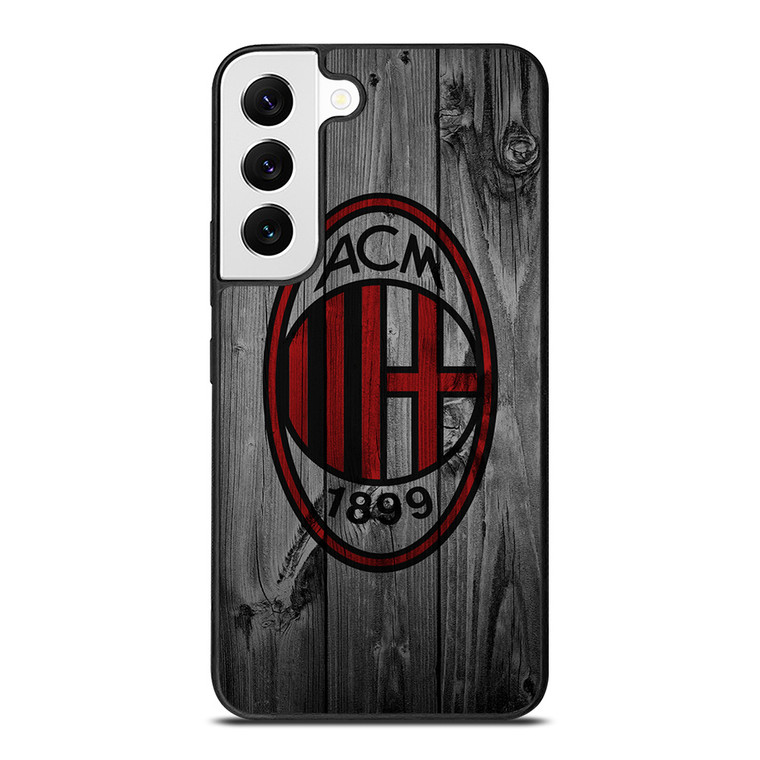AC MILAN FOOTBALL WOODEN LOGO Samsung Galaxy S22 Case Cover