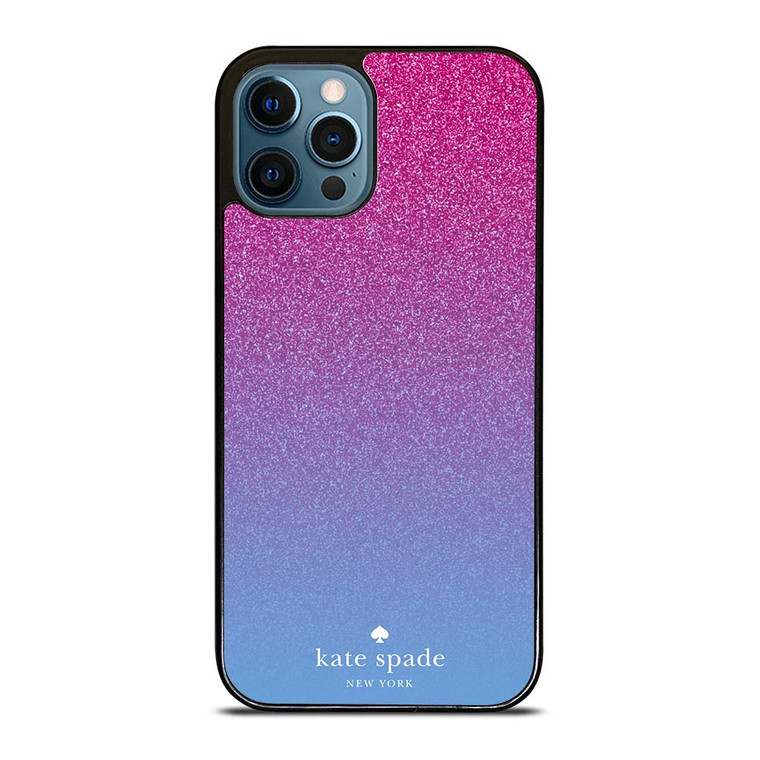 KATE SPADE NEW YORK PINK BLUE GLITTER iPhone 12 Pro Max Case Cover