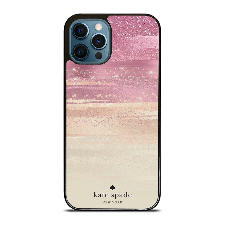 KATE SPADE NEW YORK ROSE GOLD GLITTER iPhone 12 Pro Max Case Cover