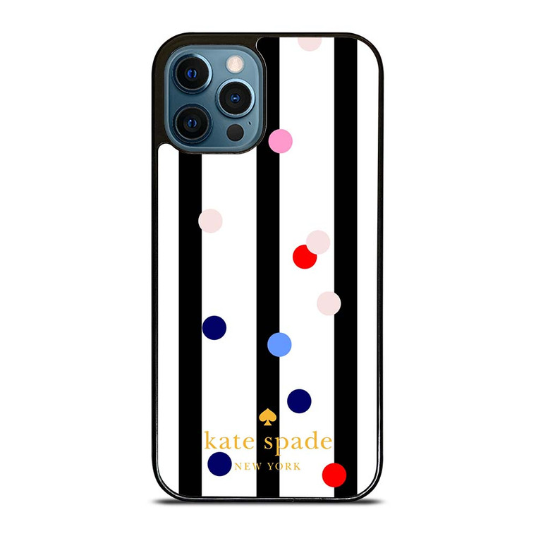KATE SPADE STRIPE POLKADOTS iPhone 12 Pro Max Case Cover