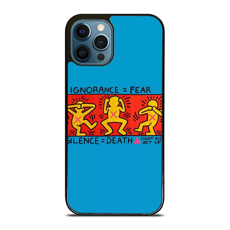 KEITH HARING SILENCE DEATH iPhone 12 Pro Max Case Cover