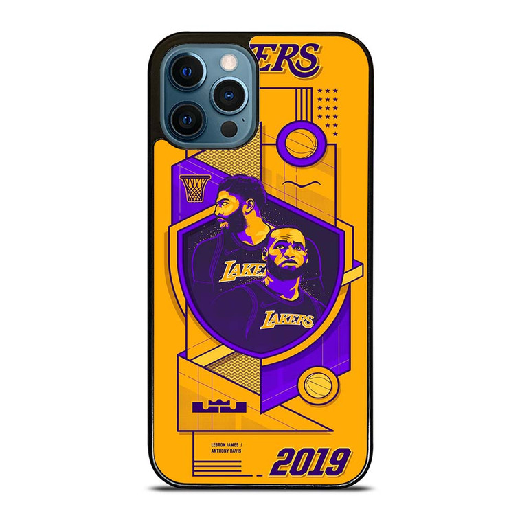 LA LAKERS LEBRON JAMES & ANTHONY DAVIS iPhone 12 Pro Max Case Cover