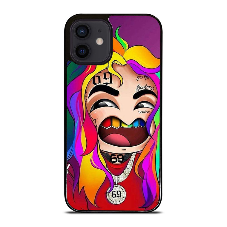 6IX9INE SIX NINE FACE CARTOON iPhone 12 Mini Case Cover