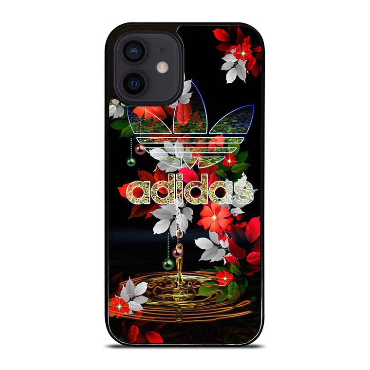ADIDAS FLOWER PATTERN iPhone 12 Mini Case Cover