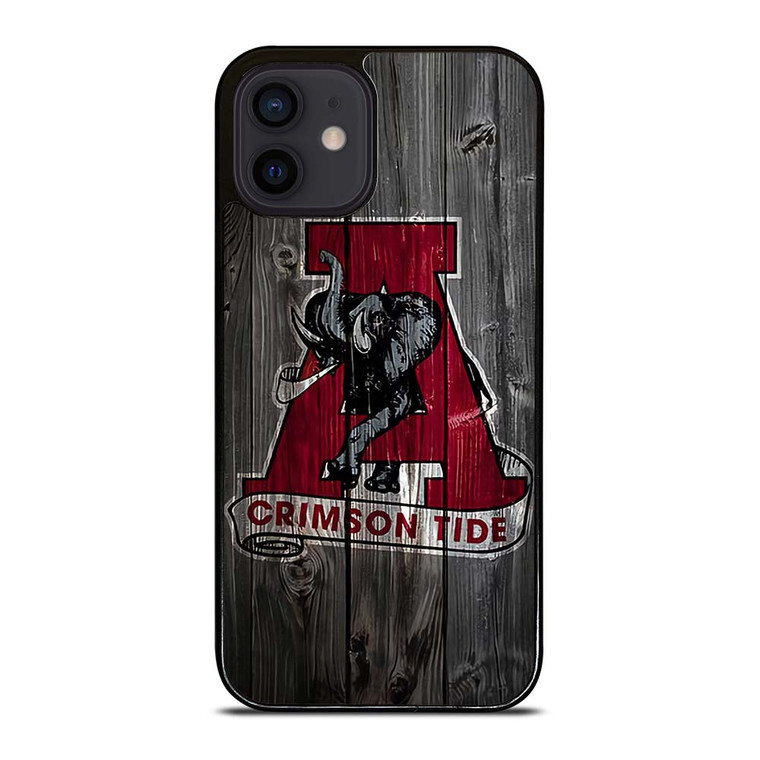 ALABAMA CRIMSON TIDE WOODEN ICON iPhone 12 Mini Case Cover
