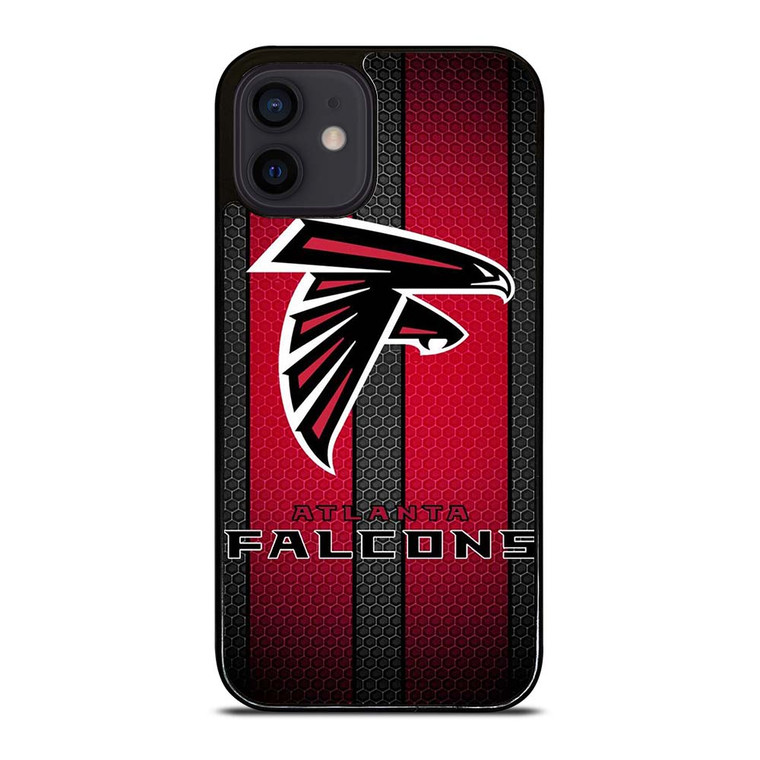 ATLANTA FALCONS METAL LOGO NFL iPhone 12 Mini Case Cover