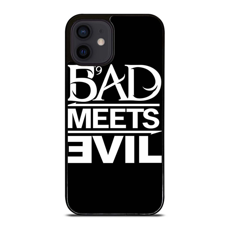 BAD MEETS EVIL RAPPER DUO LOGO iPhone 12 Mini Case Cover BAD MEETS EVIL RAPPER DUO LOGO iPhone 12 Mini Case Cover
