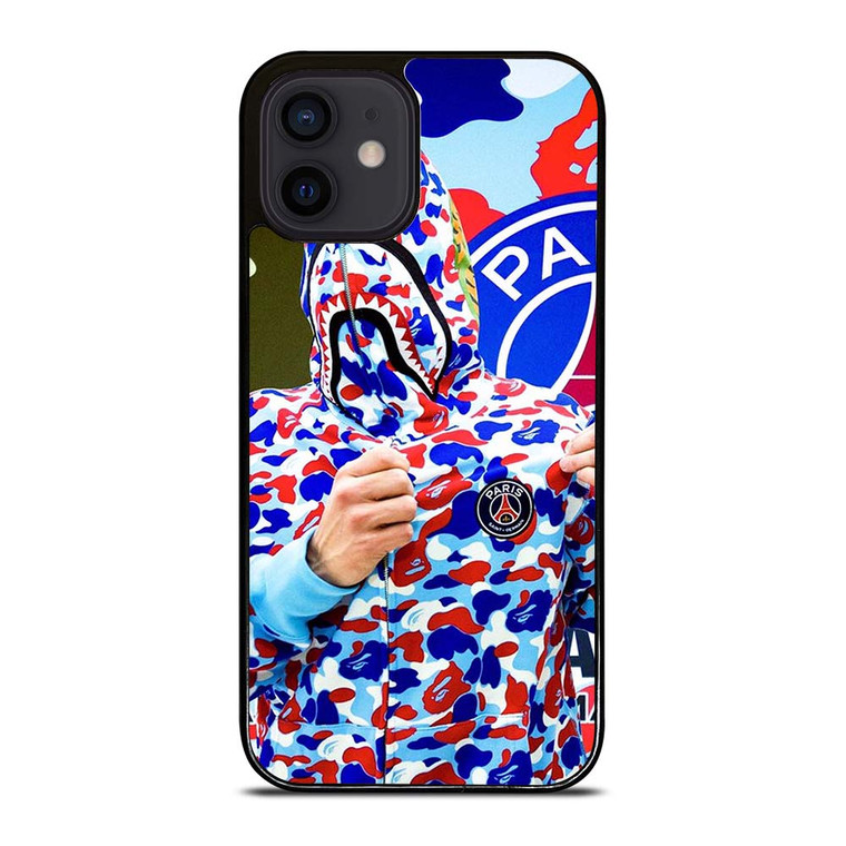 BAPE CAMO PARIS SAINT GERMAIN iPhone 12 Mini Case Cover