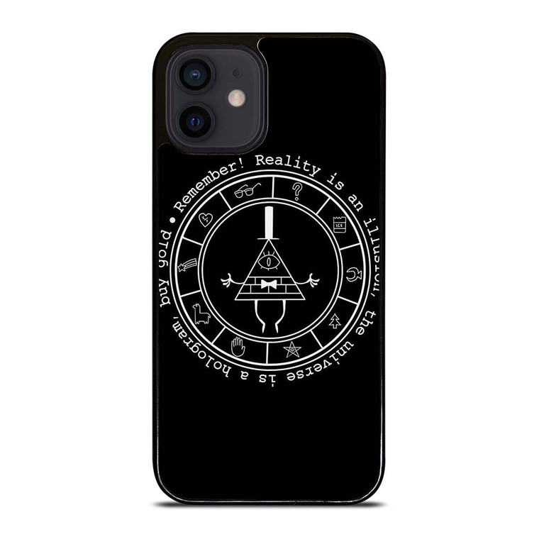 BILL CIPHER WHEEL BLACK iPhone 12 Mini Case Cover