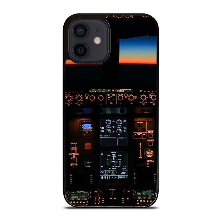 BOEING PLANE COCKPIT iPhone 12 Mini Case Cover BOEING PLANE COCKPIT iPhone 12 Mini Case Cover