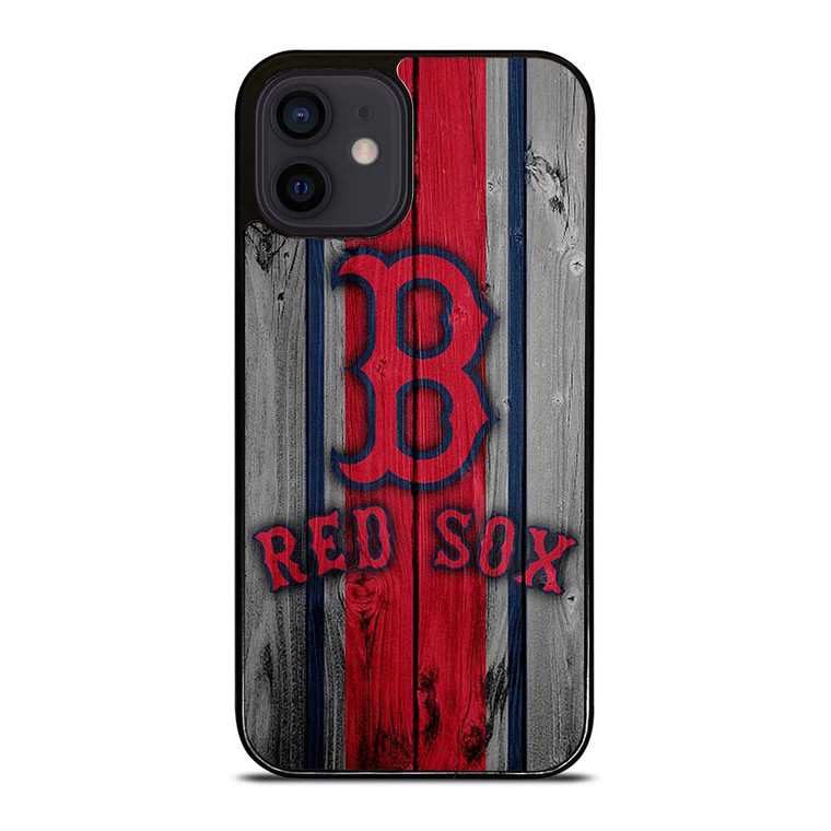 BOSTON RED SOX WOODEN LOGO iPhone 12 Mini Case Cover
