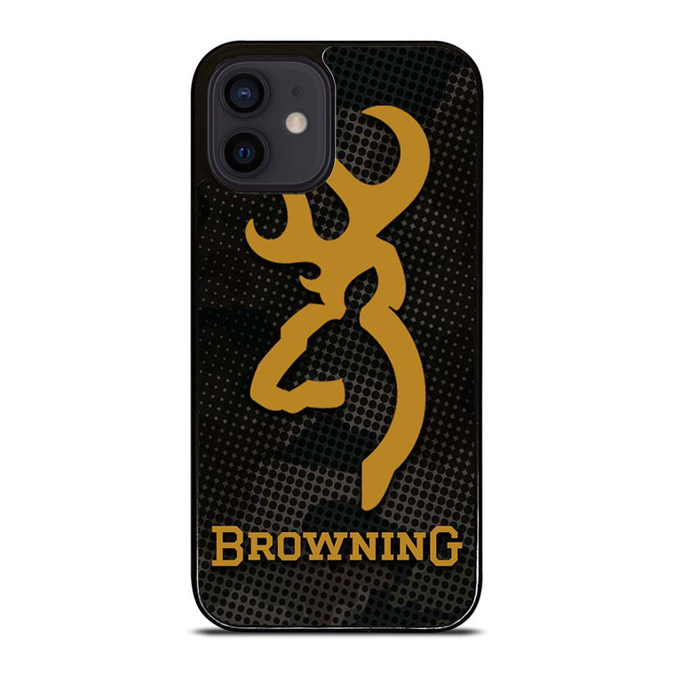 BROWNING ARMS CAMO CARBON iPhone 12 Mini Case Cover