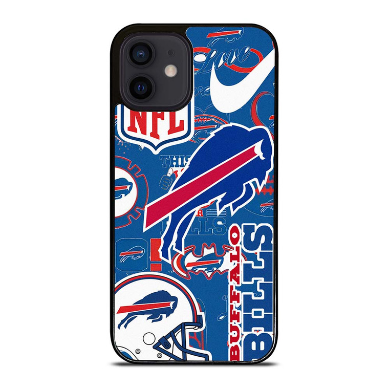 BUFFALO BILLS NFL STICKER BOMB iPhone 12 Mini Case Cover