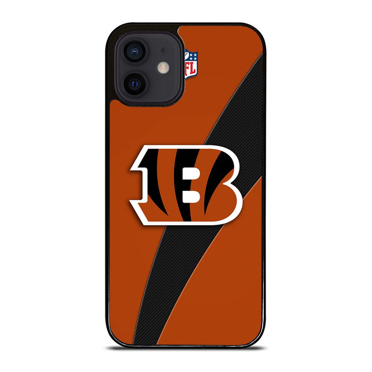 CINCINNATI BENGALS TIGER PATTERN iPhone 12 Mini Case Cover