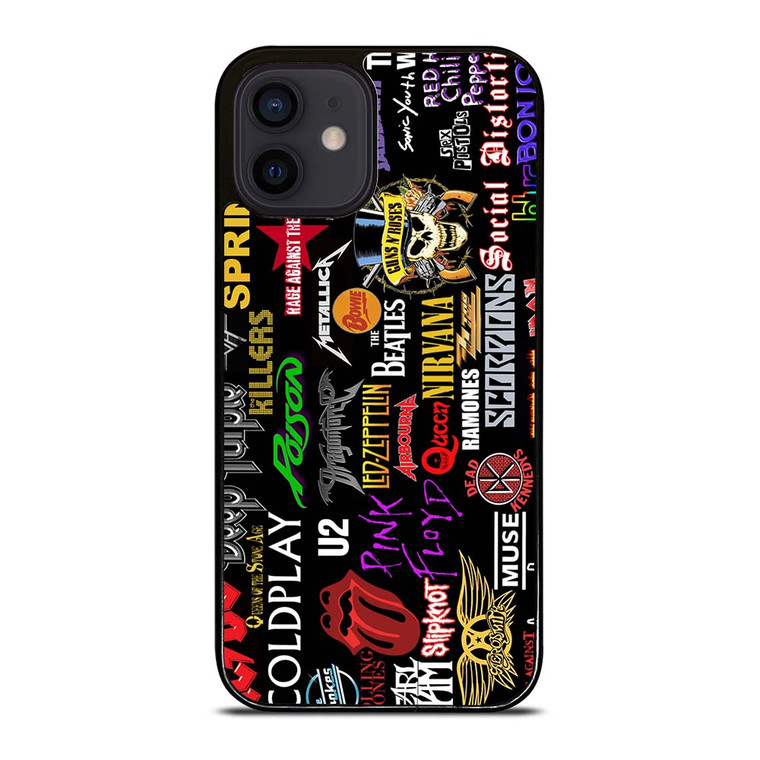 CLASSIC ROCK BAND COLLAGE iPhone 12 Mini Case Cover