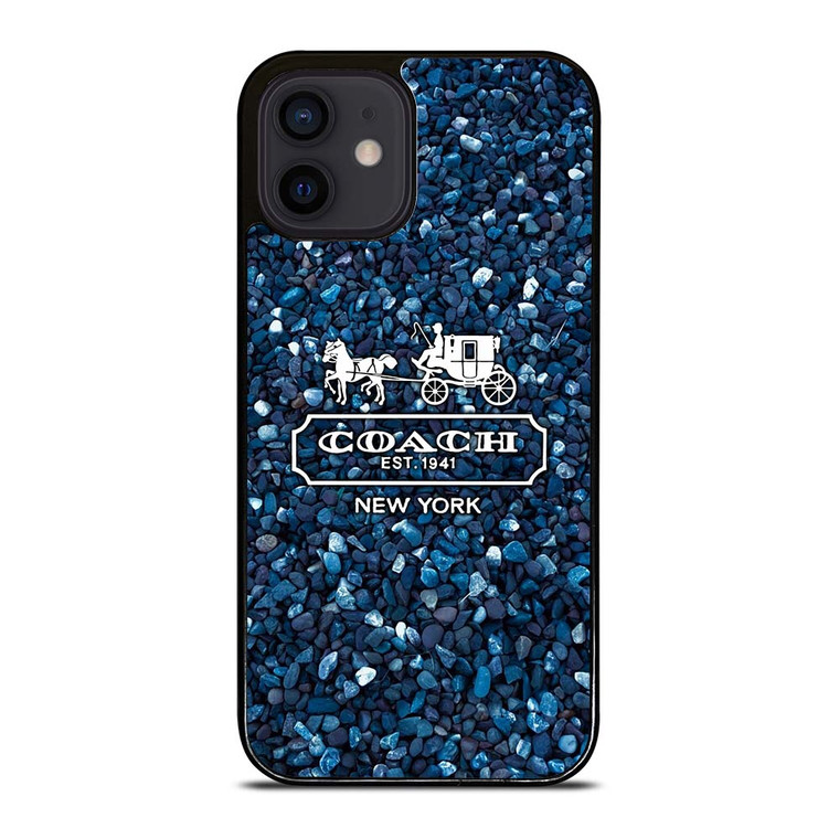 COACH NEW YORK BLUE STONE iPhone 12 Mini Case Cover