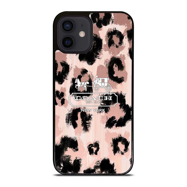 COACH NEW YORK LEOPARD SKIN iPhone 12 Mini Case Cover