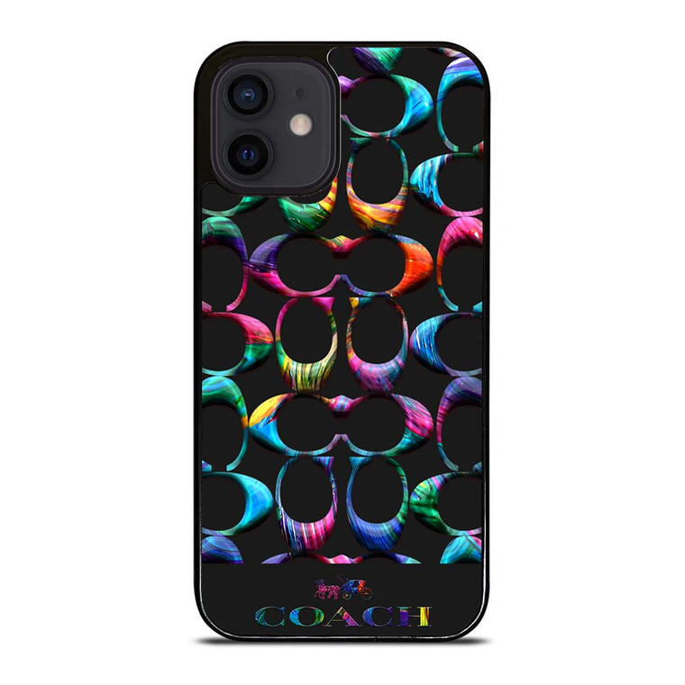 COACH NEW YORK RAINBOW 2 iPhone 12 Mini Case Cover