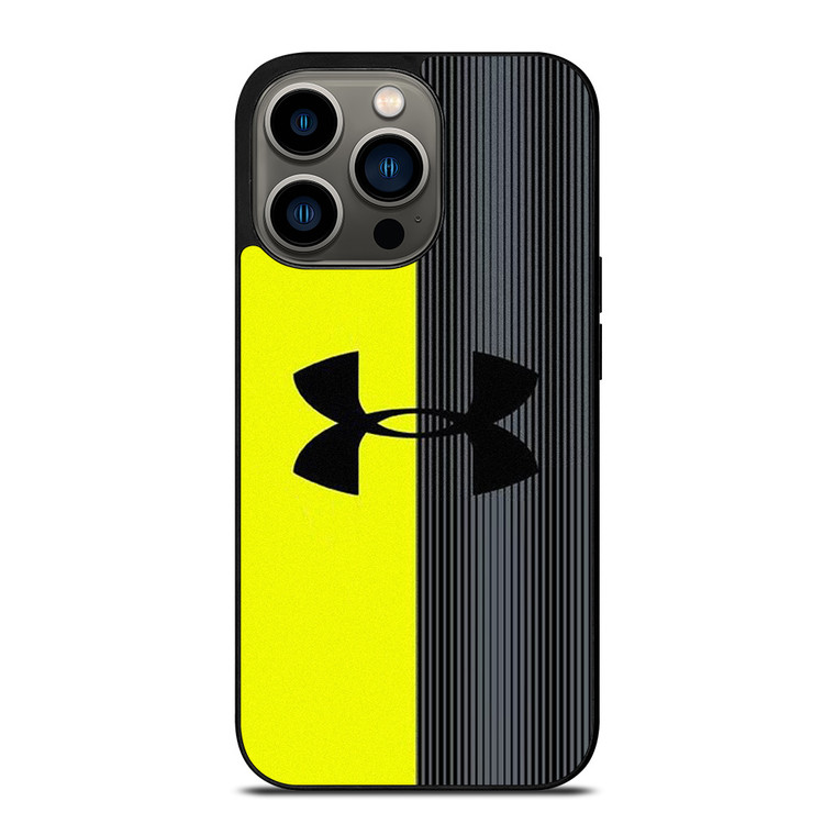 UNDER ARMOUR YELLOW STRIPE iPhone 13 Pro Case Cover