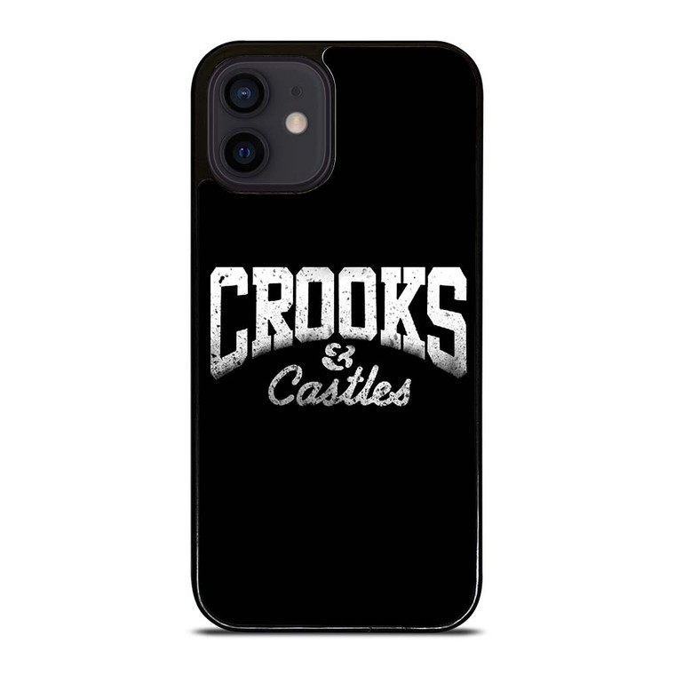 CROOKS AND CASTLES LOGO BLACK iPhone 12 Mini Case Cover
