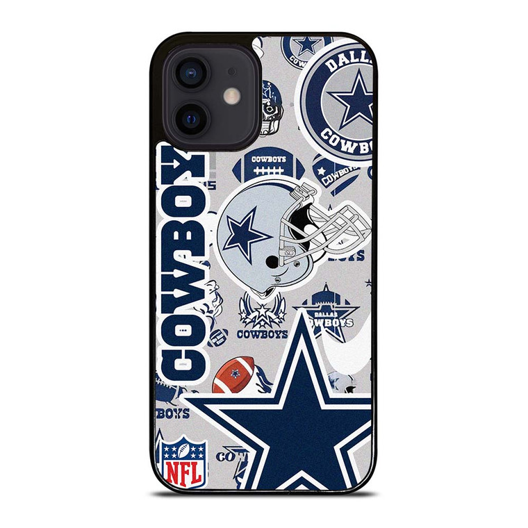 DALLAS COWBOYS NFL STICKER BOMB iPhone 12 Mini Case Cover