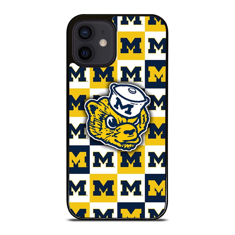 FOOTBALL MASCOT MICHIGAN WOLVERINES iPhone 12 Mini Case Cover