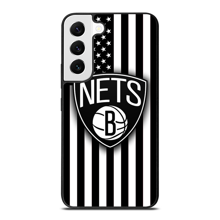 BROOKLYN NETS NBA USA FLAG Samsung Galaxy S22 Case Cover