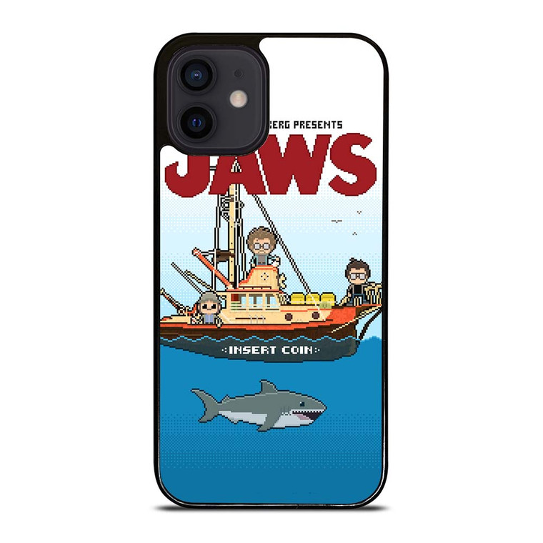 JAWS LOGO 8 BIT iPhone 12 Mini Case Cover