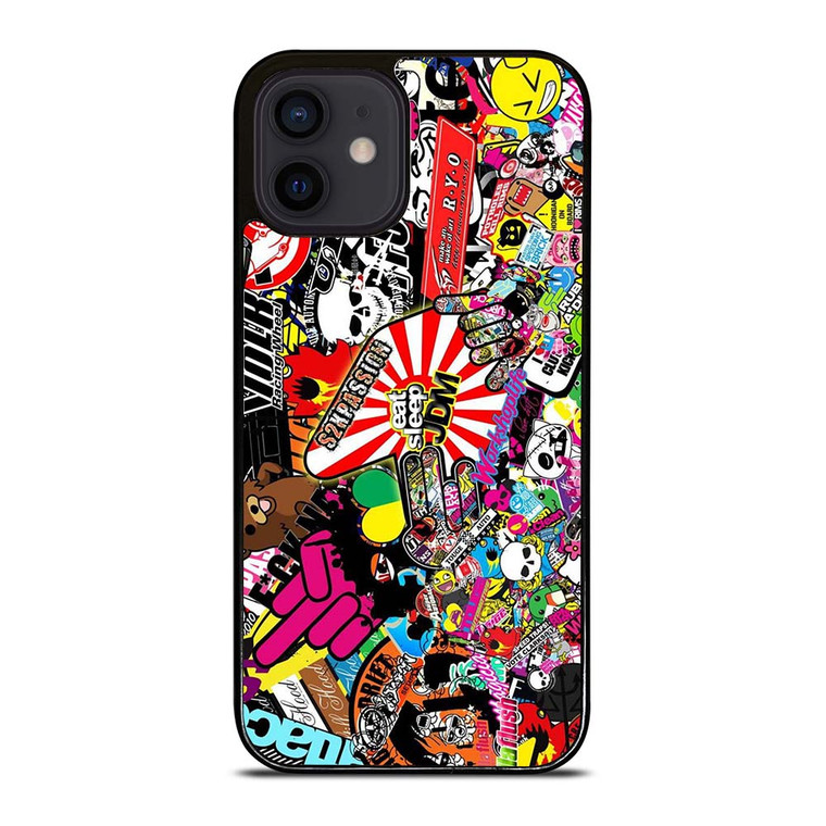 JDM STICKER BOMB COLLAGE iPhone 12 Mini Case Cover