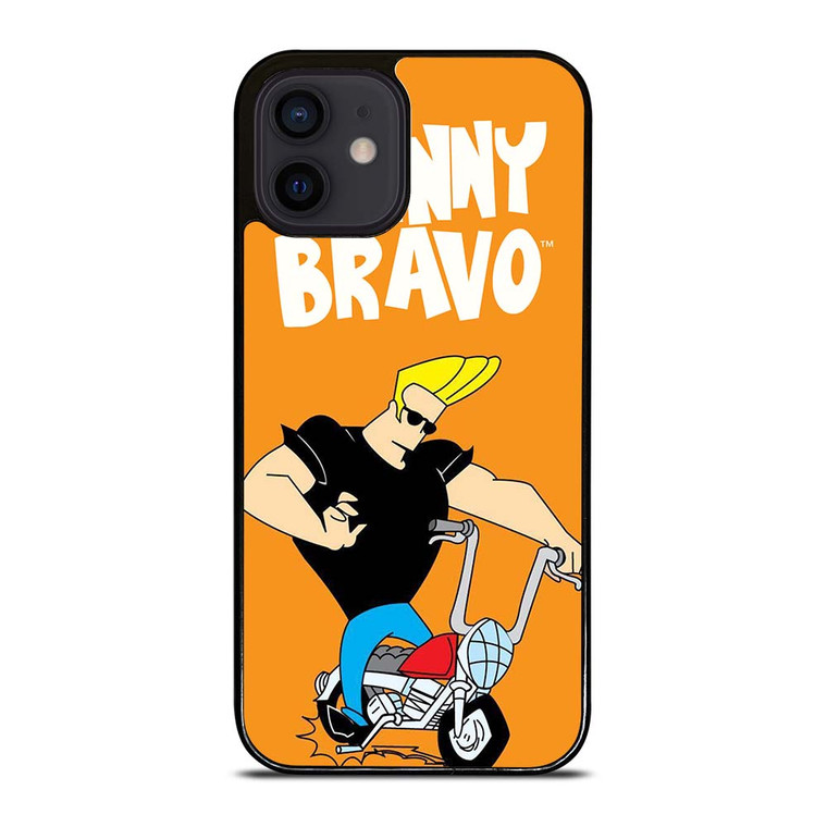 JOHNNY BRAVO CARTOON RIDING BIKE iPhone 12 Mini Case Cover