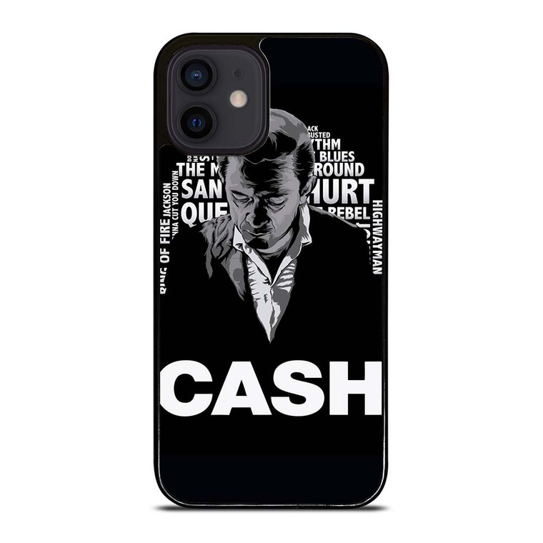 JOHNNY CASH MIDDLE CLIPART iPhone 12 Mini Case Cover