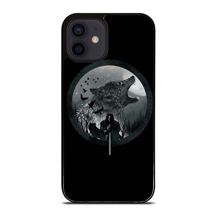 JON SNOW WOLF iPhone 12 Mini Case Cover