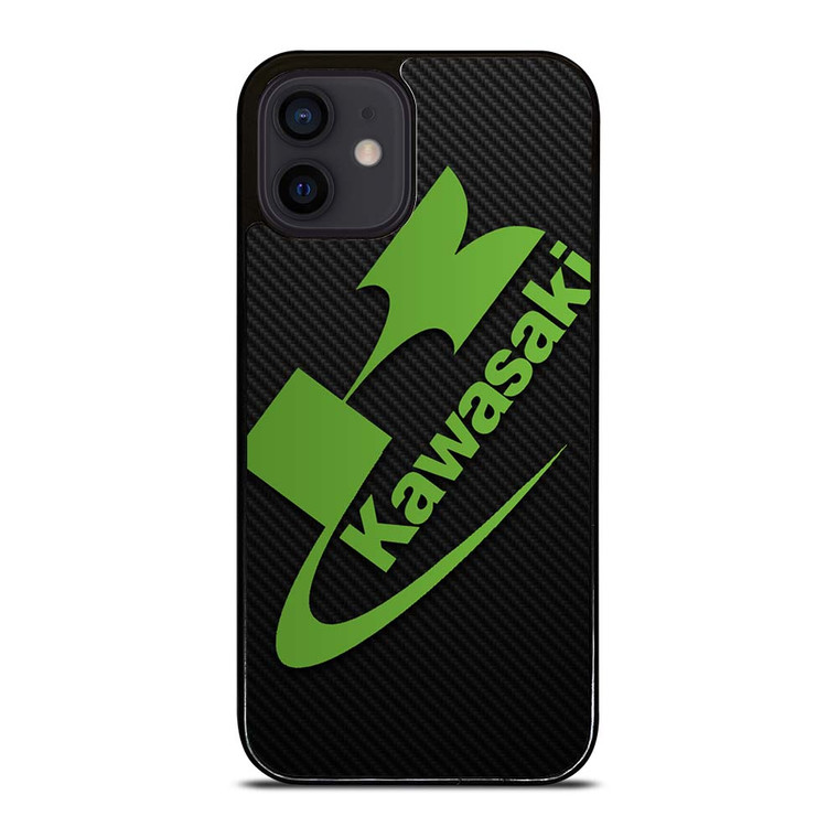 KAWASAKI MOTOR LOGO CARBON iPhone 12 Mini Case Cover