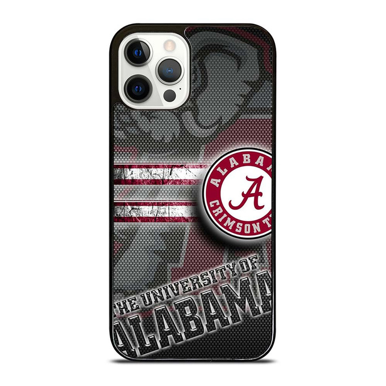 ALABAMA CRIMSON TIDE CARBON iPhone 12 Pro Case Cover