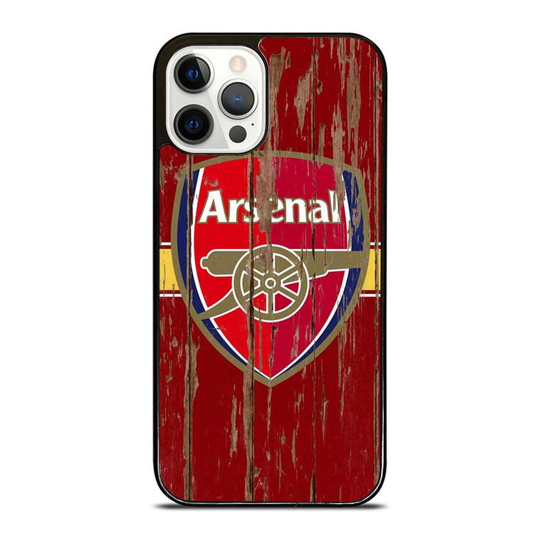 ARSENAL FC WOODEN LOGO iPhone 12 Pro Case Cover