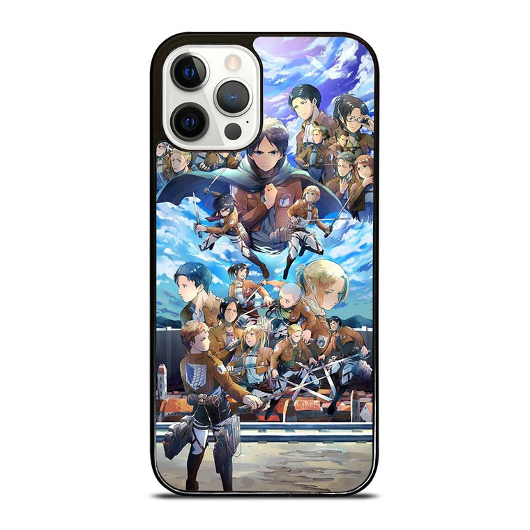 ATTACK ON TITAN ANIME CHARACTER iPhone 12 Pro Case Cover