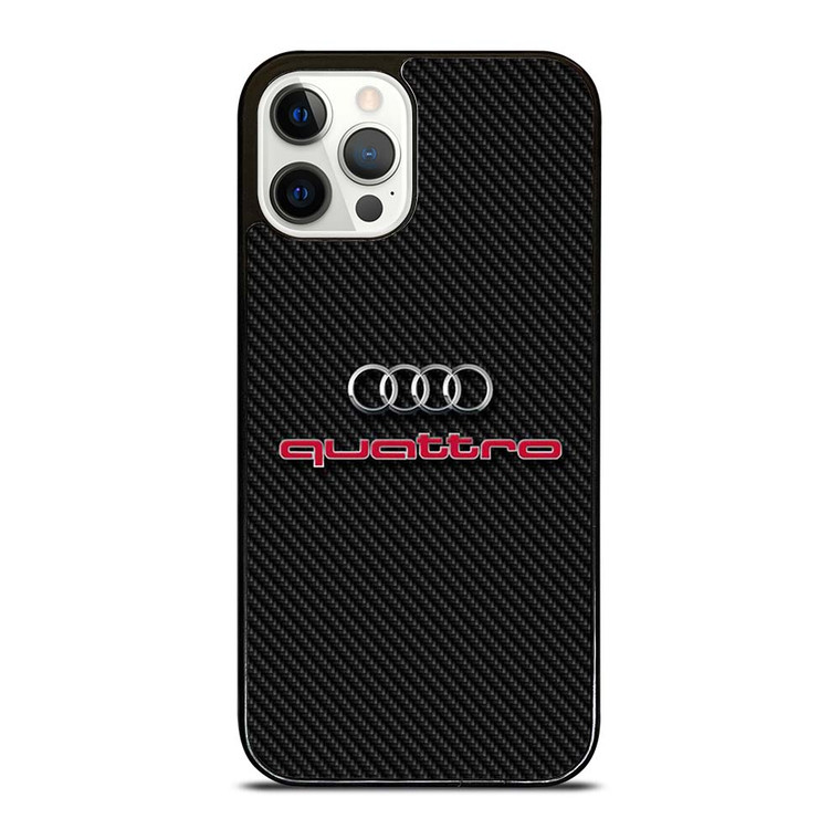 AUDI QUATTRO CARBON LOGO iPhone 12 Pro Case Cover