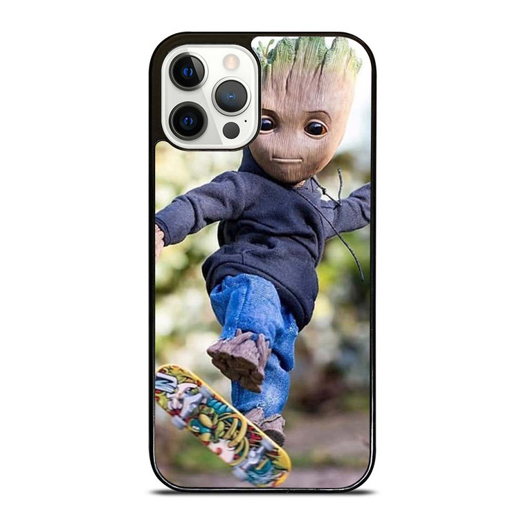 BABY GROOT SKATEBOARD iPhone 12 Pro Case Cover