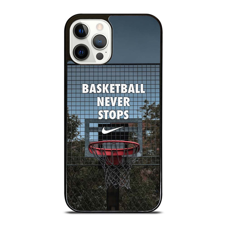 BASKETBALL NEVER STOPS RING iPhone 12 Pro Case Cover