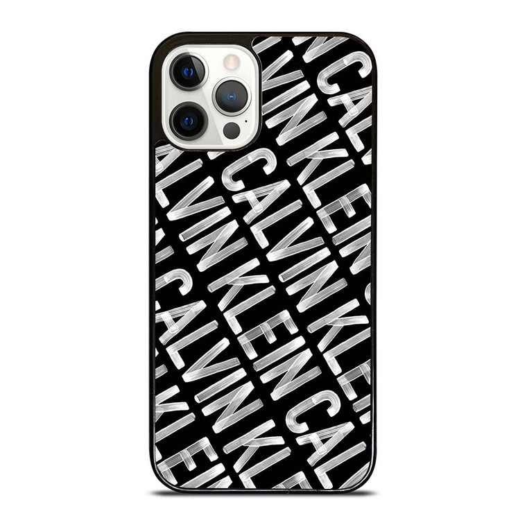 CALVIN KLEIN LOGO PATTERN iPhone 12 Pro Case Cover