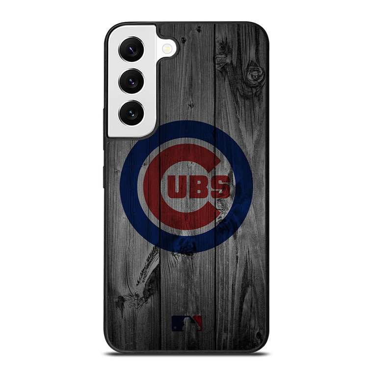 CHICAGO CUBS BASEBALL MLB WOOD LOGO Samsung Galaxy S22 Case Cover