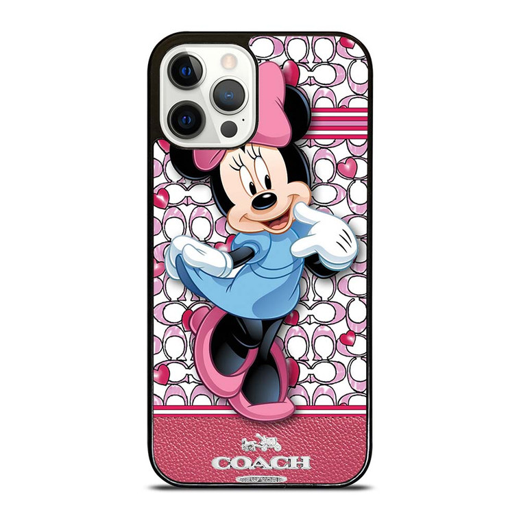 COACH MINNIE MOUSE PINK PATTERN iPhone 12 Pro Case Cover