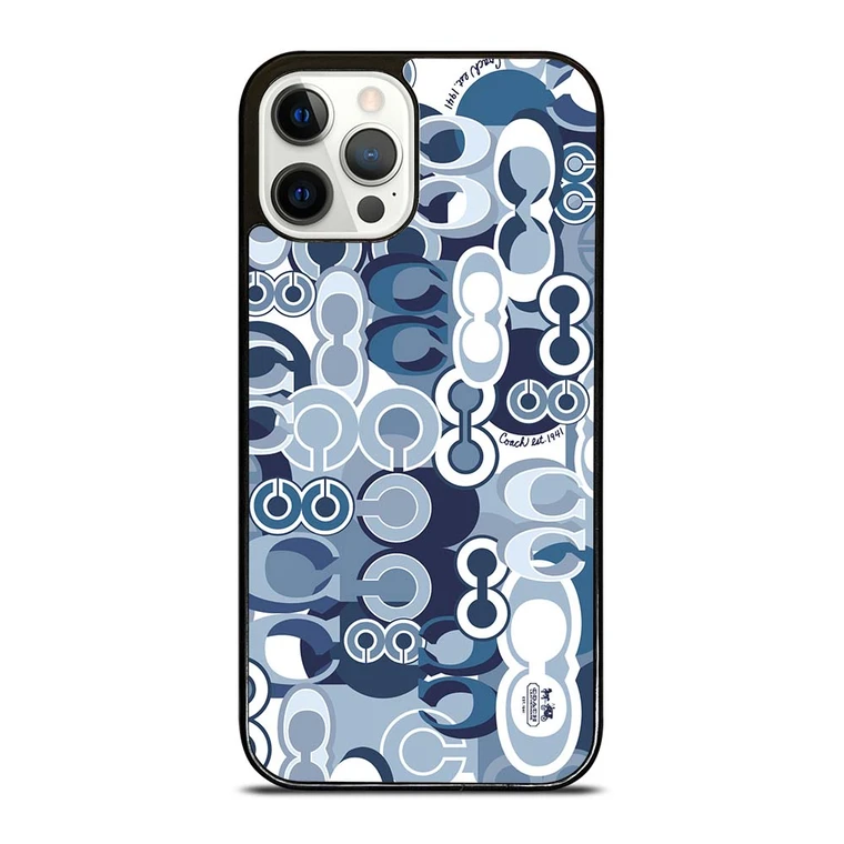 COACH NEW YORK BLUE iPhone 12 Pro Case Cover