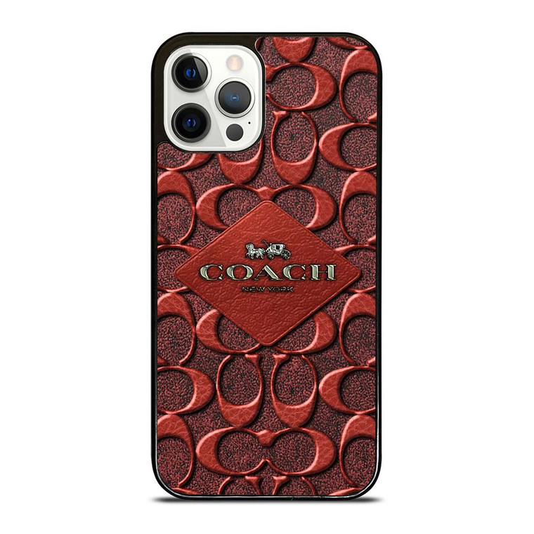COACH NEW YORK BROWN 2 iPhone 12 Pro Case Cover