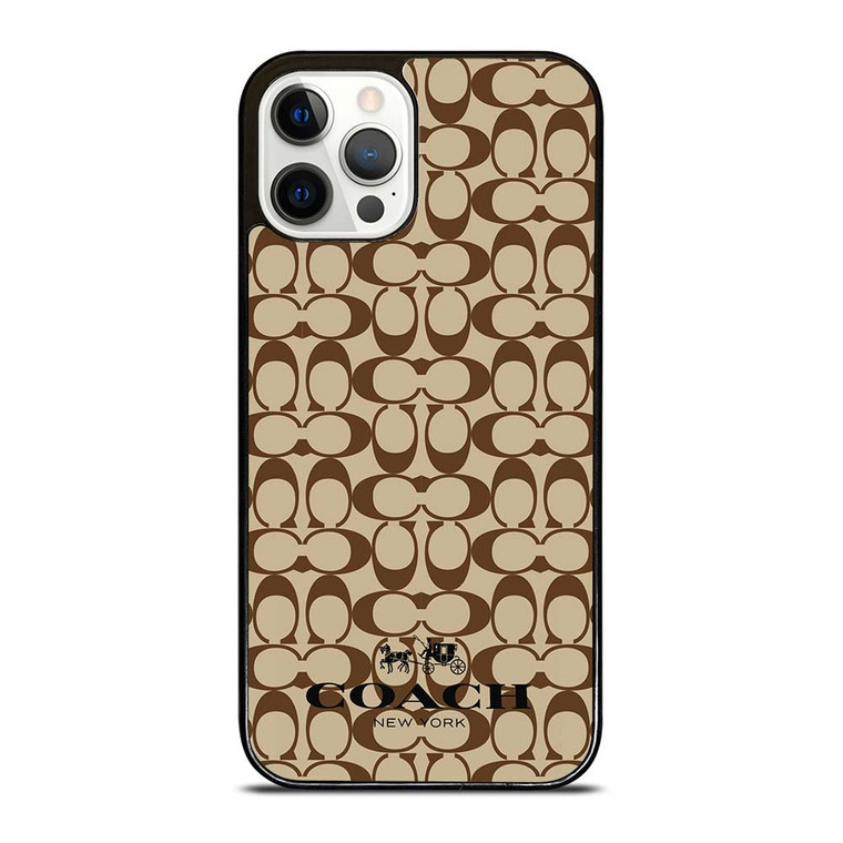 COACH NEW YORK BROWN iPhone 12 Pro Case Cover