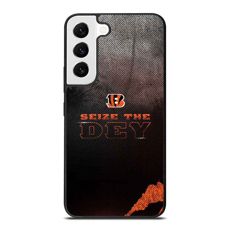 CINCINNATI BENGALS NFL FOOTBALL SEIZE THE DEY Samsung Galaxy S22 Case Cover