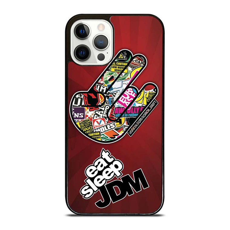 EAT SLEEP JDM LOGO iPhone 12 Pro Case Cover